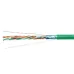 Витая пара экранированная FTP (F/UTP), категория 5e, 4 пары (24 AWG), одножильный, зеленый, экран - фольга, нг(А)-LSLTx, (20 м)