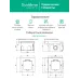 Лючок MultiDeS на 2 модуля IP44 с монтажной коробкой для бетонных полов Античная ЛАТУНЬ тип MDK20