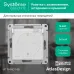 Розетка ATLASDESIGN AQUA с заземлением со шторками с крышкой 16А IP44 механизм белый