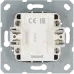 Звонковый механизм 10A 250V~ с накладкой, цвет Алюминий