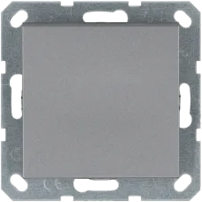 Звонковый механизм 10A 250V~ с накладкой, цвет Алюминий