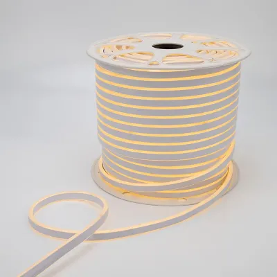 Неон гибкий LED SMD 8х16 мм, двухсторонний, теплый белый, 120 LED/м, 100 м