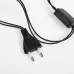 Гирлянда свечи 10 м, темно-зеленый ПВХ, 50 LED тёплый белый