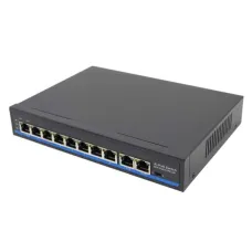 Коммутатор неуправляемый 8x100Мбит/с (RJ45 с      PoE+,PoE++), 2x1Гбит/с (RJ45) 120Вт