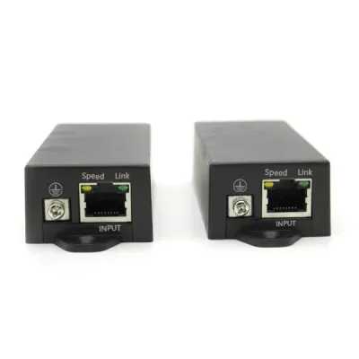 Комплект удлинитель Ethernet, до 800м/500м при 10/100Mbps, 12В DC
