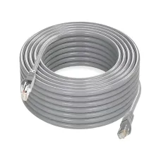 Патчкорд Cat 5e, RJ45 штекер,  CCA, 15м, серый
