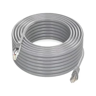 Патчкорд Cat 5e, RJ45 штекер,  CCA, 15м, серый