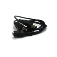 Разветвитель питания JACK гнездо 1 - JACK штекер 2 (GF-JACK1F-2M) GF-JACK1F-2M