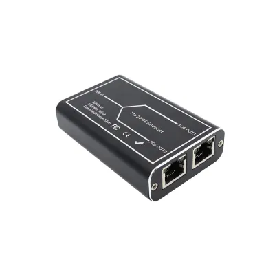 Удлинитель POE, 1 в 2 порт, до 100м, 10/100Mbps, порт до 30 Вт , каскад до 4 шт