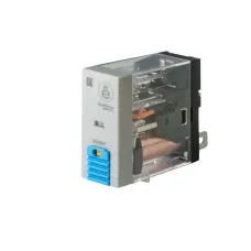 Реле 8 A 2CO 12 VDC тест кнопка LED