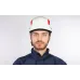 Каска защитная строительная GRANITE WIND, белого цвета