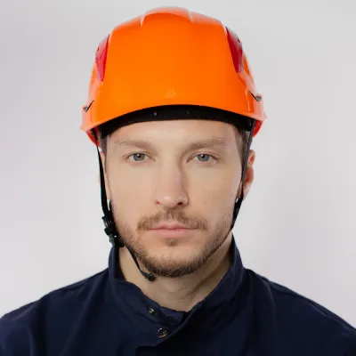 Каска защитная строительная GRANITE WIND цвет Оранжевый