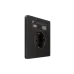 Розетка С/У с ЗК и зар.устр.USB А+С 20Вт (250В, 16А, защит.шторки), Полярная ночь , Systeme Infinity