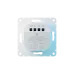 ATLASDESIGN SMART ВЫКЛЮЧАТЕЛЬ 2-клавишный с опциональной нейтралью., Zigbee, сх.1, L(N), 10А, мех., БЕЛЫЙ