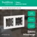 Рамка двухпостовая ATLASDESIGN универсальная белый