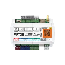 Контроллер ZONT H1500+ Pro.V2 универсальный GSM   (4G), Wi-Fi, Ethernet