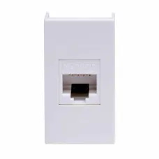 Комп.роз. RJ45 кат.5e (8P8C, Hyperline, Dual IDC 110&Krone) Viva, белая, 1мод