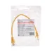 Патч-корд U/UTP, CAT 5e, RJ45-RJ45, 26AWG, LSZH, желтый, 0,3м,