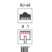 Джек RJ-45 8P8C CAT 5e Эконом Light