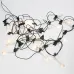 Гирлянда свечи 6 м, темно-зеленый ПВХ, 30 LED тёплый белый