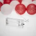 Фонарики тайские Магия 3,5 м, прозрачный ПВХ, 20 LED, теплый белый, питание 2 х АА батарейки не в комплекте