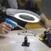 Лупа на струбцине, круглая, 5D, 72 SMD, d-152мм, белая