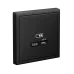 ARTGALLERY USB розетка тип-С 65Вт высокоскор.заряд. QC, PD, механизм, карбон
