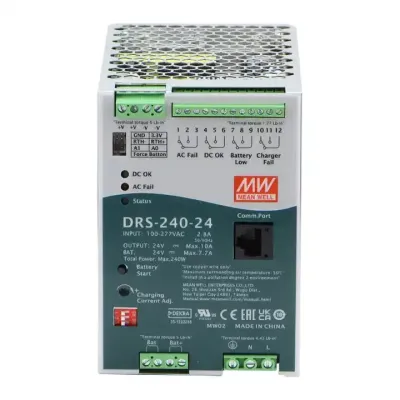 Блок питания AC-DC с функцией UPS c MODBus интерфейсом, 240Вт, вход 90-305В АС,127-431В DC, выход: 36В, выход зарядного устройства: 0-45В,0-6.6 А, в корпусе