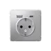 ARTGALLERY розетка 16А с 2 USB A+C, 5В/2,4А/3,0А, 2х5В/1,5А, механизм, алюминий