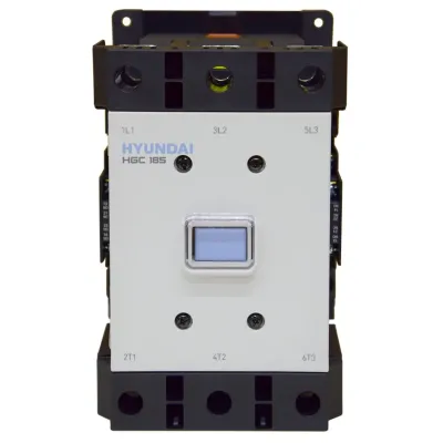 Магнитный контактор HGC185 22NS F440 185А 90кВт при АС3 (380-440В) кат. 380В АC 110-220 DC 2НО+2НЗ