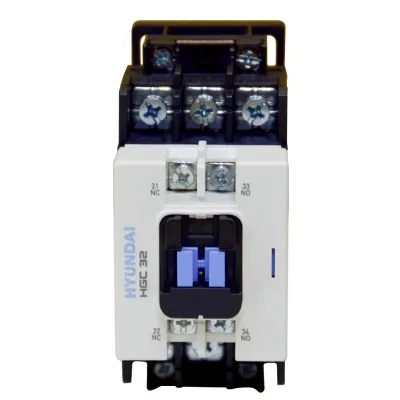 Магнитный Контактор HGC32 11NS Х380 32А 15 кВт при АС3 (380-440В) кат. 380В АС 1НО+1НЗ