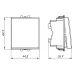 Выключатель двухполюсный 'Белое облако', Avanti, 16A, 2 мод.