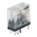 Реле миниатюрное промышленное, 2CO, коммутируемый ток 8 А, AgSnO, напряжение 24V DC, опция – светодиод