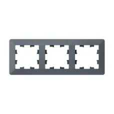 ATLASDESIGN AIR 3-постовая РАМКА, ГРИФЕЛЬ/дымчатый черный
