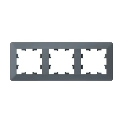 ATLASDESIGN AIR 3-постовая РАМКА, ГРИФЕЛЬ/дымчатый черный