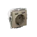 РОЗЕТКА ATLASDESIGN 16А c 2 USB A+A, 5В/2,4А, 2х5В/1,2А, механизм, ШАМПАНЬ