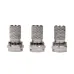 Делитель ТВ x 2 под F разъем 5-1000МГц Silver (3 F-разъема в комплекте)