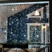 Гирлянда светодиодная Занавес 2х3м 600 LED БЕЛЫЙ черный ПВХ IP65 эффект мерцания 230В соединяется NEON-NIGHT нужен шнур 303-500