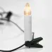 Гирлянда свечи 10 м, темно-зеленый ПВХ, 50 LED тёплый белый