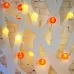 Фонарики тайские Магия 3,5 м, прозрачный ПВХ, 20 LED, теплый белый, питание 2 х АА батарейки не в комплекте
