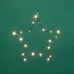 Фигура Звезда подвесная на металлическом каркасе 30 см 20 LED теплый белый питание 2хАА не в комплекте