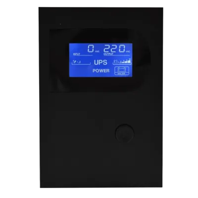 Источник бесперебойного питания Line-interactive, 1000Ва/600 Вт, 1Ф/1Ф, Tower, LCD, с  АКБ 12*9 Ач