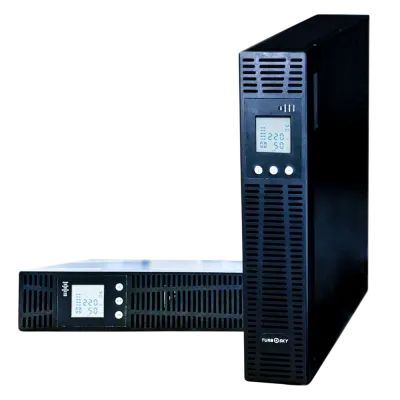Источник бесперебойного питания Online, 2000Ва/1800 Вт, 1Ф/1Ф, Tower, LCD, с АКБ 7  Ач