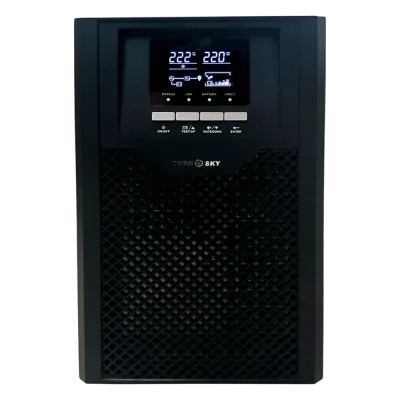 Источник бесперебойного питания Online, 3000Ва/3000Вт, 1Ф/1Ф, Tower, LCD, с АКБ 7*6 Ач