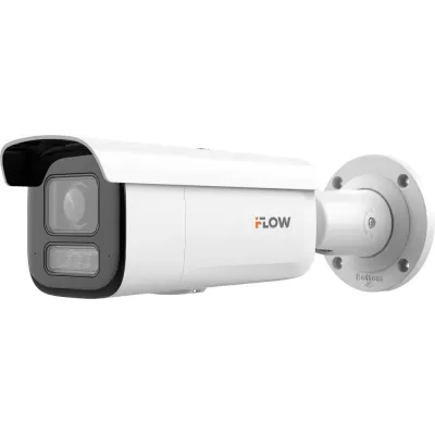 Видеокамера IP 8Мп цилиндрическая IP67 ИК/LED-60м с PoE (2.8-12мм)