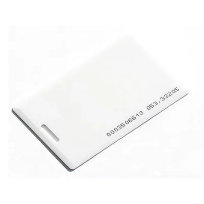 Карта Mifare Clamshell с прорезью, c печатью ID   номера