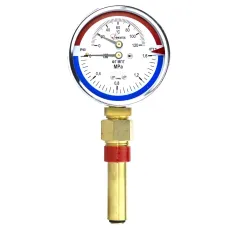 Термоманометр МПТ 0…120 С/0…1.6 МПа кт.2.5 d.100 IP40 G1/2 РШ L64