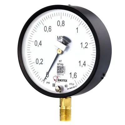 Манометр точного измерения МТИф 0-1.6 МПа кт.0.6 d.160 IP40 M20*1.5 РШ Корр. 0