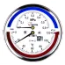 Термоманометр МПТ 0…120 С/0…0.6 МПа кт.2.5 d.100 IP40 G1/2 ОШ L64