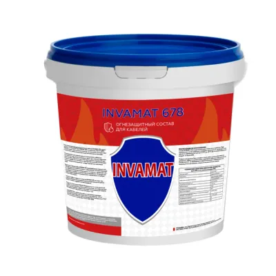 Состав огнезащитный для кабеля, INVAMAT 678, ведро 10 кг